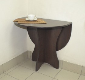 Стол кухонный Компакт (Венге темный) в Оби - ob.katalogmebeli.com | фото