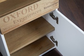 Стол с ящиками «Оксфорд» (Ривьера/Белый с рисунком) в Оби - ob.katalogmebeli.com | фото 10