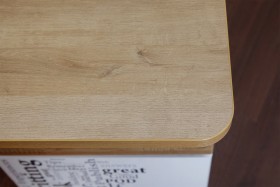 Угловой письменный стол с ящиками «Ривьера» Дуб Бонифацио/Белый в Оби - ob.katalogmebeli.com | фото 5