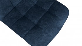 Стул «Райс» К3 Черный муар/Микровелюр Wellmart Blue в Оби - ob.katalogmebeli.com | фото 3