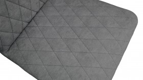 Стул «Стенли» К1С Черный муар/Микровелюр Duna Steel в Оби - ob.katalogmebeli.com | фото 3