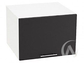 Шкаф верхний Валерия-М ШВГ-510 (Черный металлик/Белый/горизонтальный/глубокий) в Оби - ob.katalogmebeli.com | фото