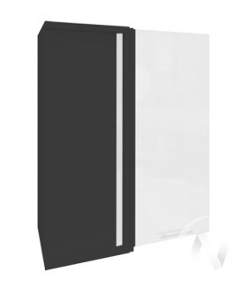 Угловой шкаф Валерия-М ШВУ 699 (Белый металлик/Венге/верхний/высокий) в Оби - ob.katalogmebeli.com | фото