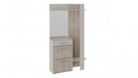 Шкаф для одежды «Нуар» тип 1 Фон серый/Дуб сонома в Оби - ob.katalogmebeli.com | фото 2