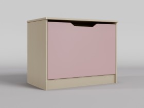 Ящик для игрушек Грэйси (Розовый/корпус Клен) в Оби - ob.katalogmebeli.com | фото