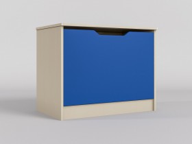 Ящик для игрушек Скай (Синий/корпус Клен) в Оби - ob.katalogmebeli.com | фото