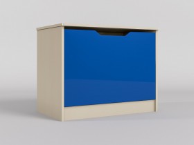 Ящик для игрушек Скай люкс (Синий/корпус Клен) в Оби - ob.katalogmebeli.com | фото