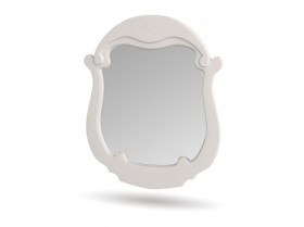 Зеркало настенное Мария (Белый глянец) в Оби - ob.katalogmebeli.com | фото 1