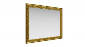 Зеркало навесное "Айрум"/(дуб кальяри / профиль: золото с орнаментом) в Оби - ob.katalogmebeli.com | фото 1